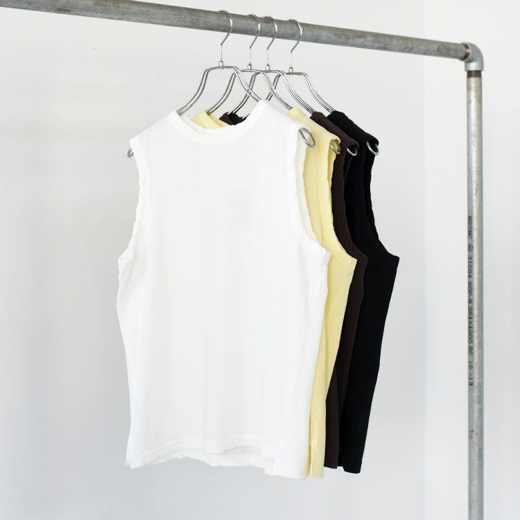 HIGH TWIST COTTON SLEEVELESS ハイツイストコットン スリーブレス