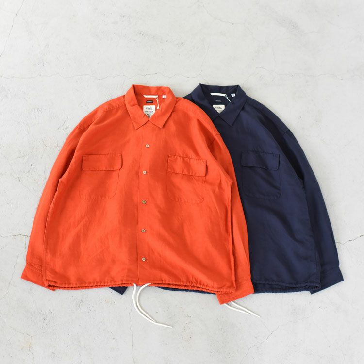 Open Collar Cupra Hemp Shirt オープンカラーキュプラヘンプシャツ