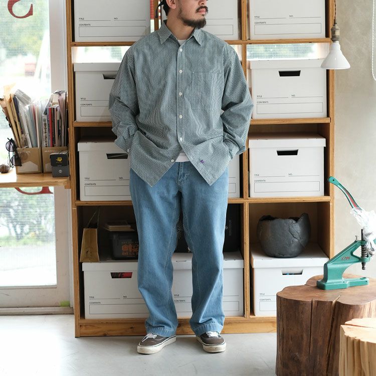 SALE 20％OFF】Regular Collar Gingham Field Shirt レギュラーカラー 