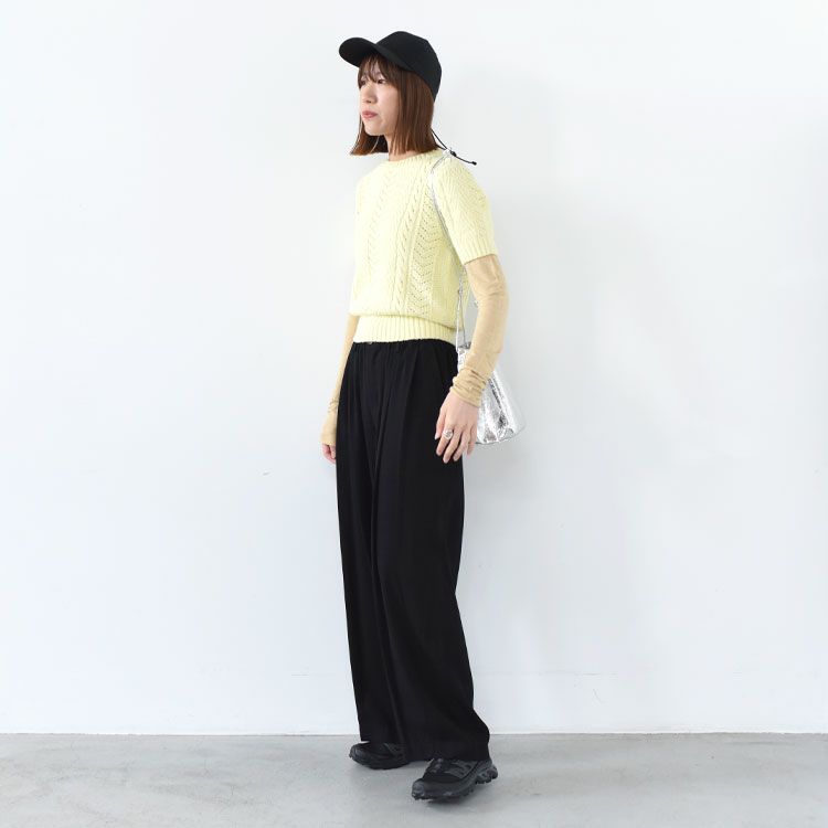 viscose & silk jersey basic fit long sleeve Tee ベーシックフィット ロングスリーブTシャツ