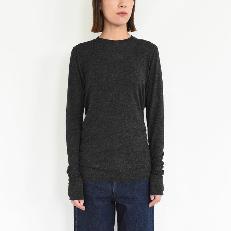 viscose & silk jersey basic fit long sleeve Tee ベーシックフィット ロングスリーブTシャツ