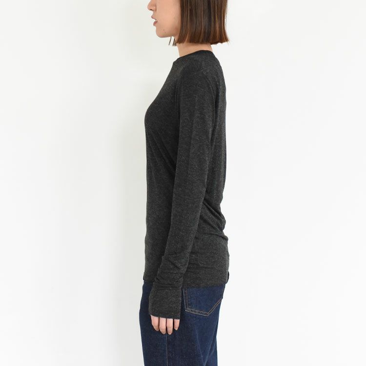 viscose & silk jersey basic fit long sleeve Tee ベーシックフィット ロングスリーブTシャツ