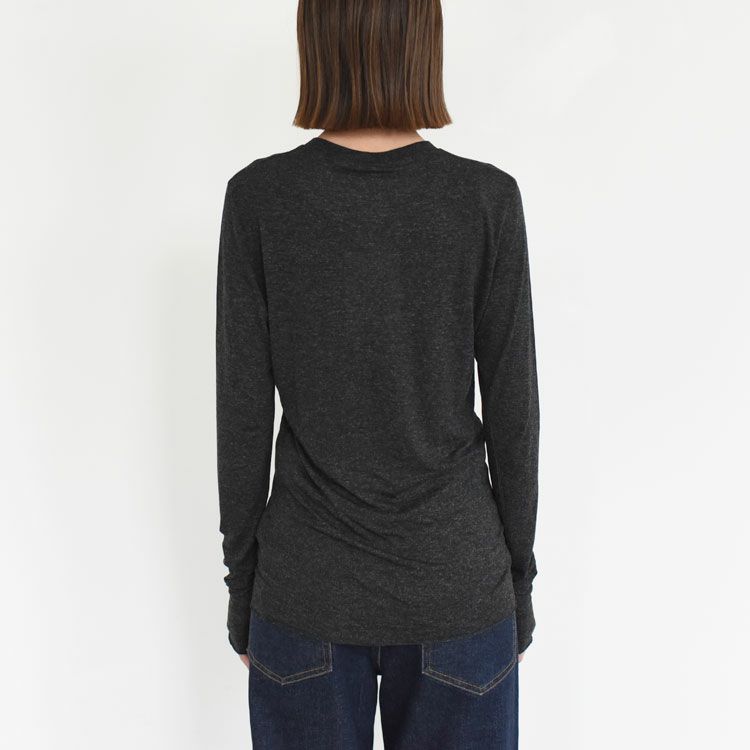 viscose & silk jersey basic fit long sleeve Tee ベーシックフィット ロングスリーブTシャツ