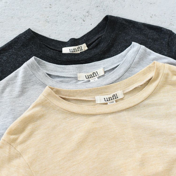 viscose & silk jersey basic fit long sleeve Tee ベーシックフィット ロングスリーブTシャツ