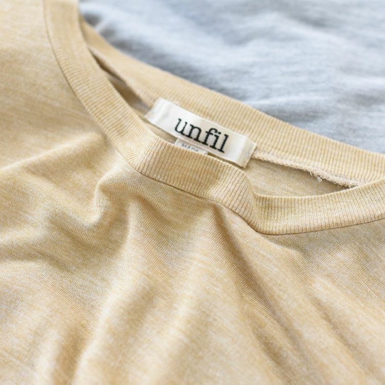 viscose & silk jersey basic fit long sleeve Tee ベーシックフィット ロングスリーブTシャツ