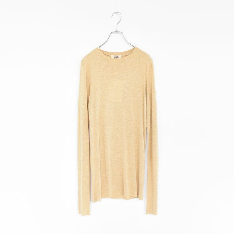 viscose & silk jersey basic fit long sleeve Tee ベーシックフィット ロングスリーブTシャツ