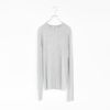 viscose & silk jersey basic fit long sleeve Tee ベーシックフィット ロングスリーブTシャツ