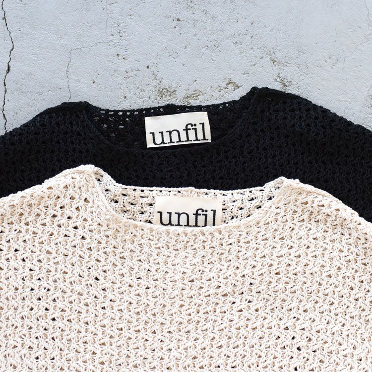 double honeycomb mesh sweater ダブルハニカムメッシュセーター