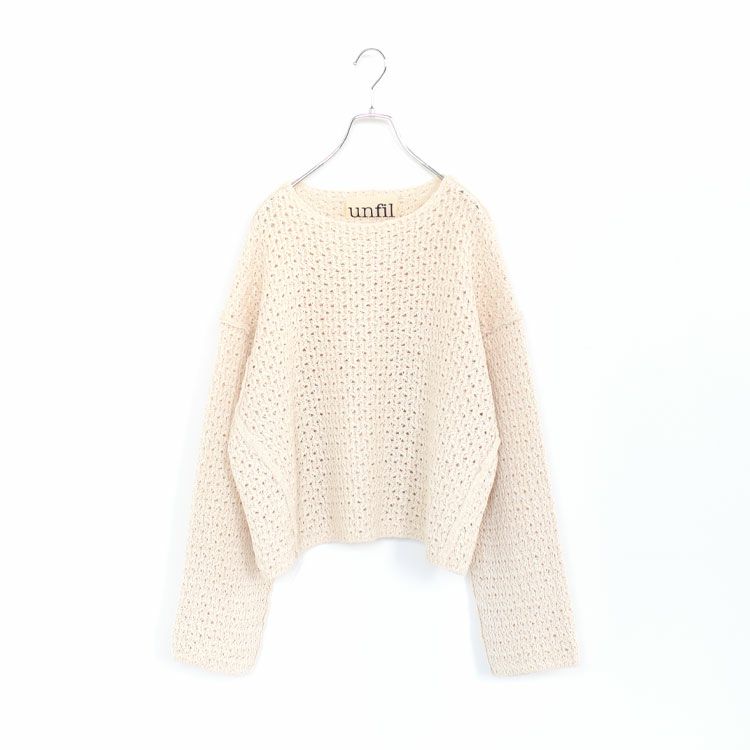 double honeycomb mesh sweater ダブルハニカムメッシュセーター/unfil ...