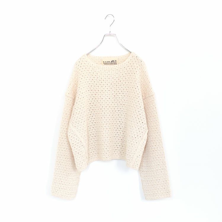 double honeycomb mesh sweater ダブルハニカムメッシュセーター