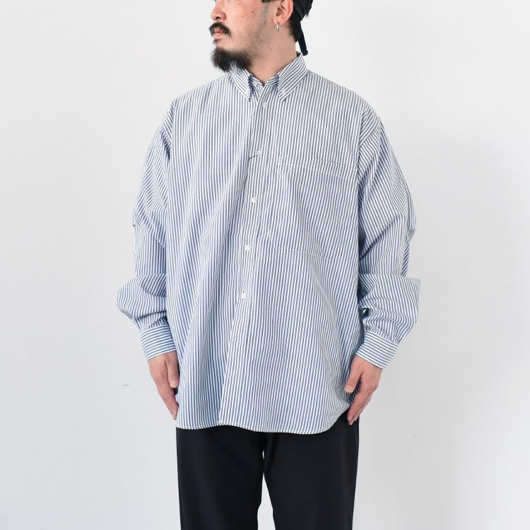 TECH BUTTON DOWN SHIRTS L/S STRIPE テックボタダウンシャツロングスリーブ ストライプ