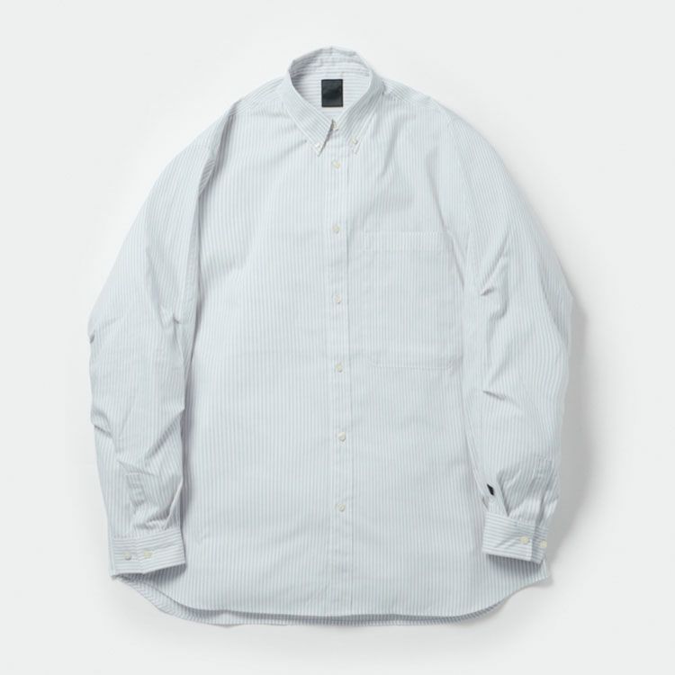 TECH BUTTON DOWN SHIRTS L/S STRIPE テックボタンダウンシャツロング