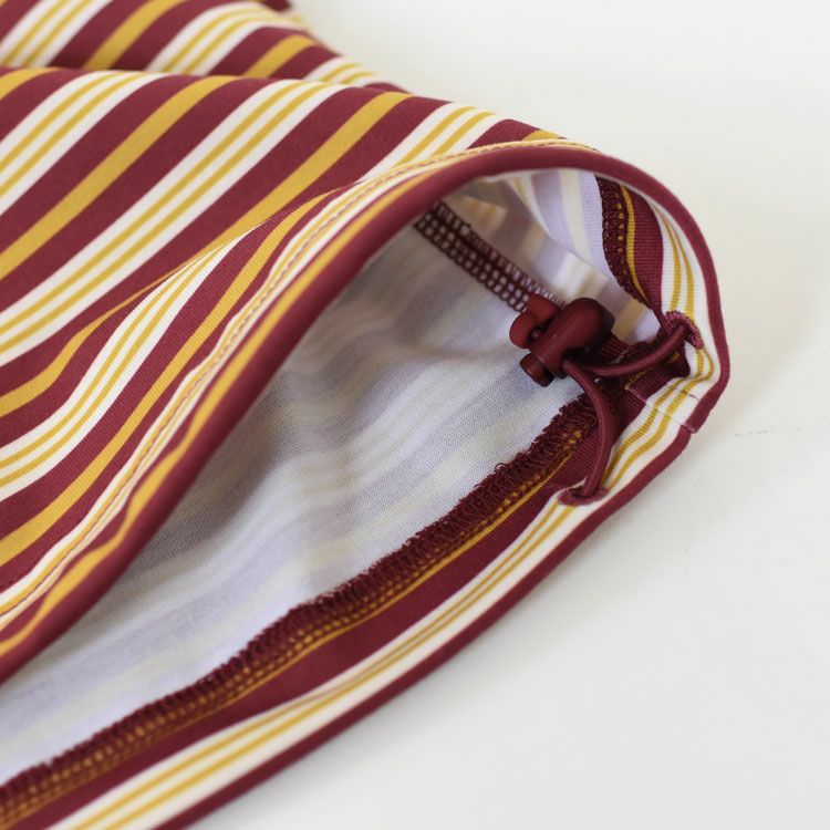 SALE 30％OFF】TECH DRAWSTRING MULTI BORDER L/S TEE テック