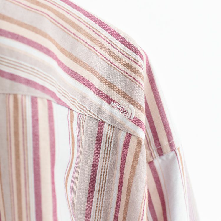 Button Down NP Striped Field Shirt Dress ボタンダウンNPストライプフィールドシャツドレス
