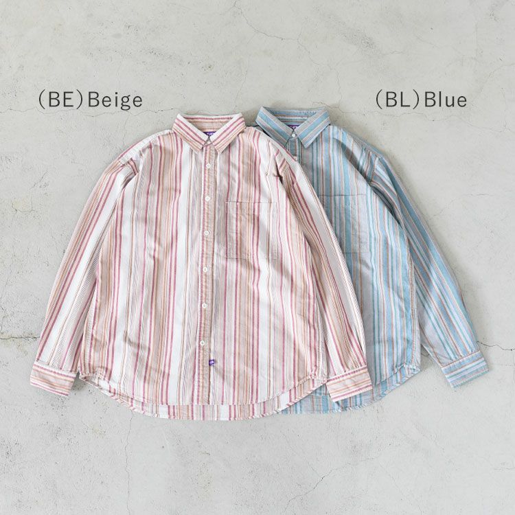 SALE 20%OFF】Regular Collar NP Striped Field Shirt SALE 20%OFF】Regular Collar NP Striped Field Shirt