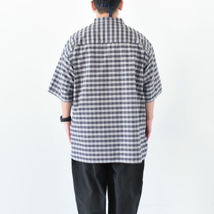 Cotton Silk PALAKA Check S/S Shirt コットンシルクパラカチェックショートスリーブシャツ