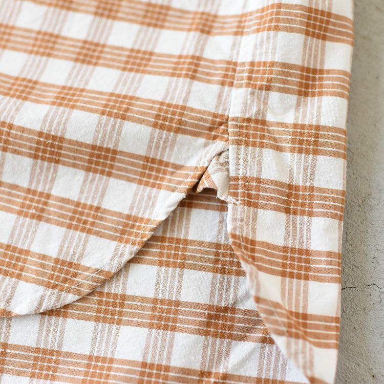 Cotton Silk PALAKA Check S/S Shirt コットンシルクパラカチェックショートスリーブシャツ