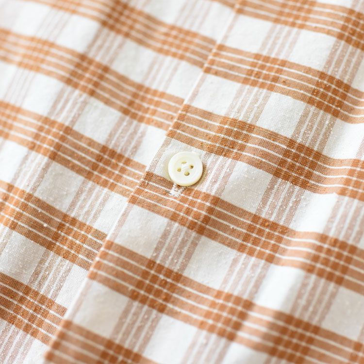 Cotton Silk PALAKA Check S/S Shirt コットンシルクパラカチェックショートスリーブシャツ