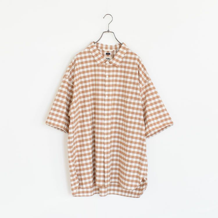 Cotton Silk PALAKA Check S/S Shirt コットンシルクパラカチェックショートスリーブシャツ