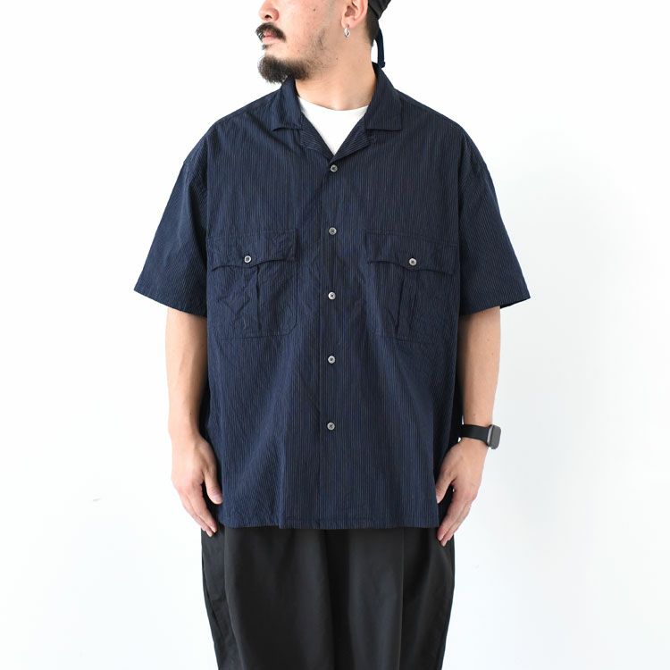 KEROUAC PIN STRIPE SHIRT ケルアックピンストライプシャツ/PORTER CLASSIC（ポータークラシック） | BINGOYA