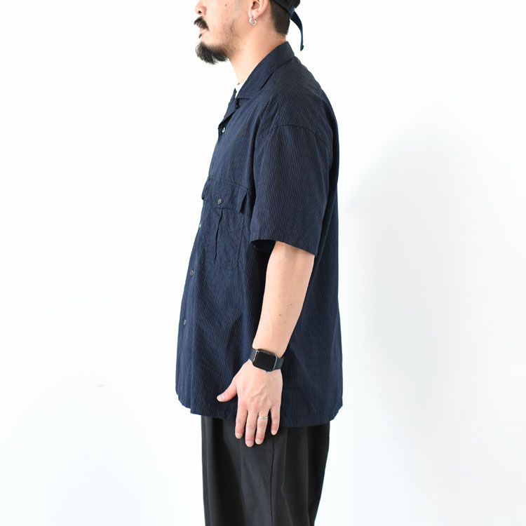 KEROUAC PIN STRIPE SHIRT ケルアックピンストライプシャツ/PORTER CLASSIC（ポータークラシック） | BINGOYA