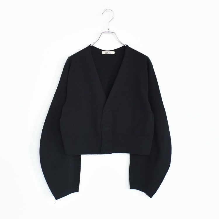 stretch organic cotton cropped cardigan ストレッチオーガニックコットンクロップドカーディガン