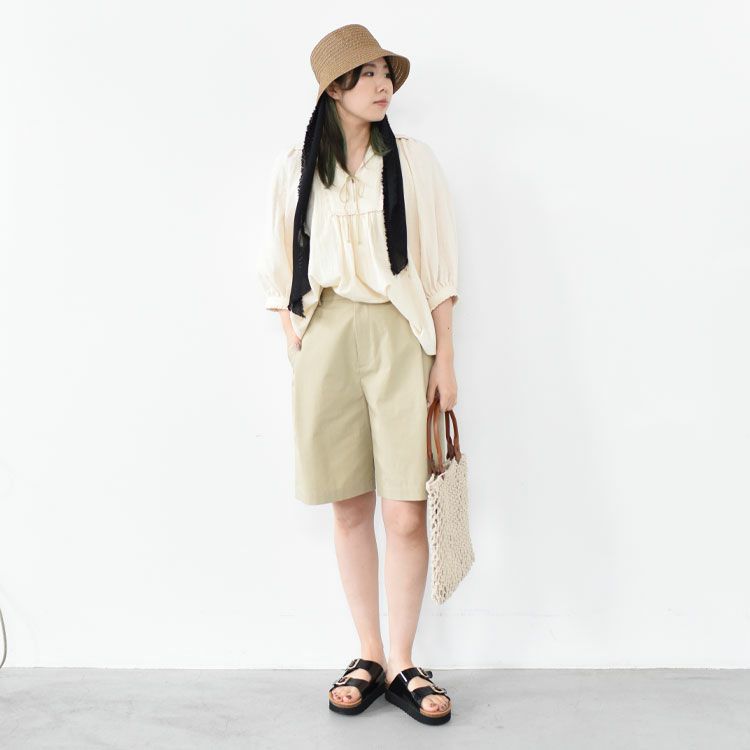 SALE 30％OFF】GAZE SMOCK BLOUSE ガーゼスモックブラウス/THE 