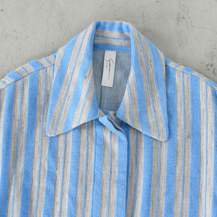 no-sleeve shirt (jacquard stripe) ノースリーブシャツ