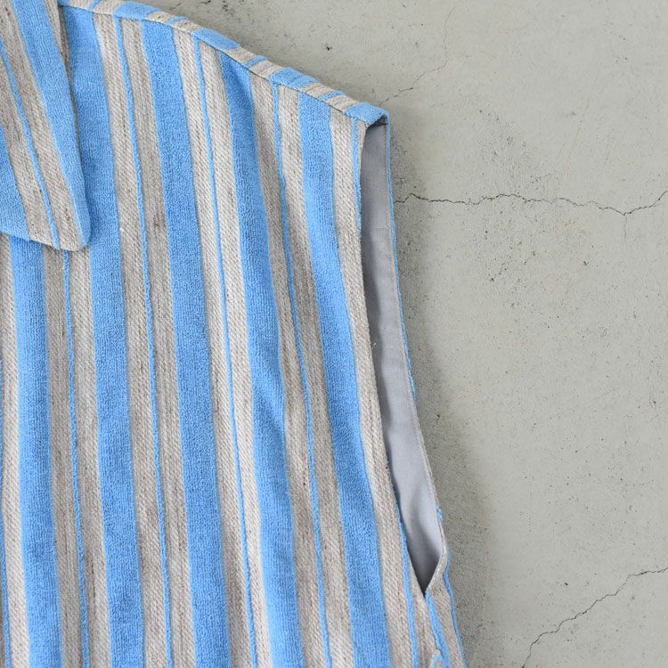 no-sleeve shirt (jacquard stripe) ノースリーブシャツ