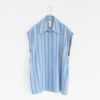 no-sleeve shirt (jacquard stripe) ノースリーブシャツ