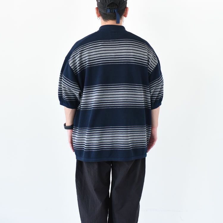 Stripe Polo Sweater ストライプポロセーター