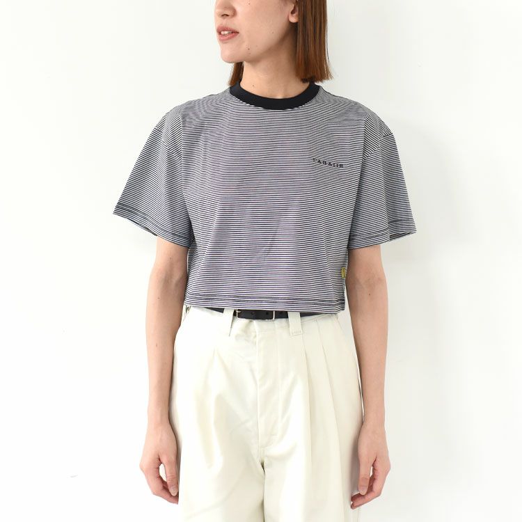 STRIPE SHORT T-SHIRT ストライプショートTシャツ