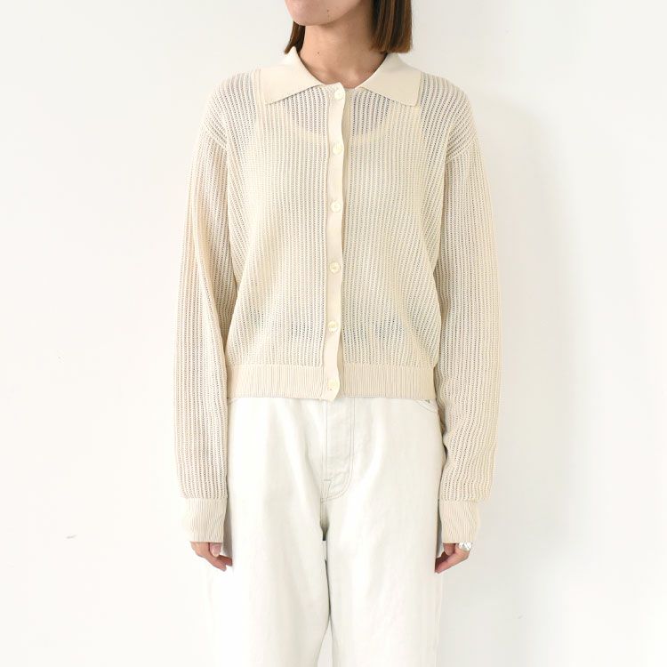 【予約商品】【5月中旬頃入荷予定】OPEN WORK KNIT CARDIGAN オープンワークニットカーディガン