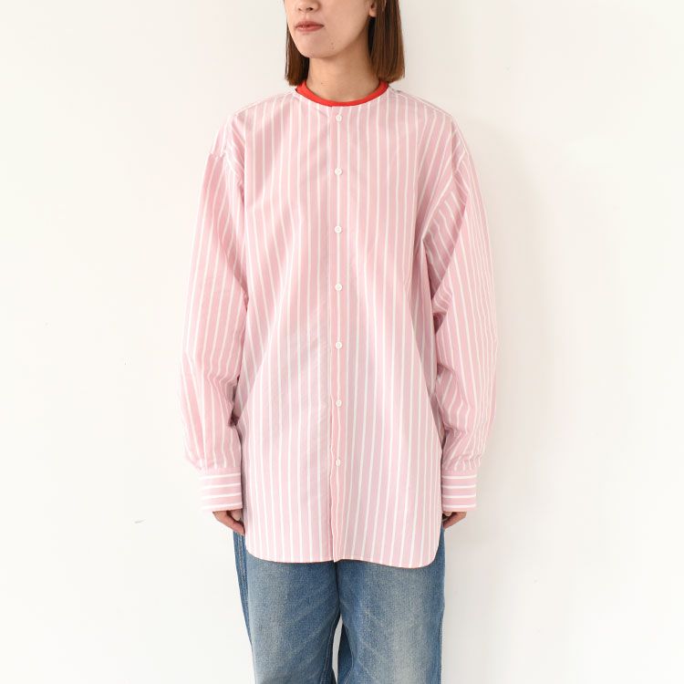 【予約商品】【6月中旬頃入荷予定】NOCOLLAR SHIRT ノーカラーシャツ