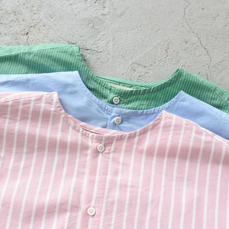 【予約商品】【6月中旬頃入荷予定】NOCOLLAR SHIRT ノーカラーシャツ