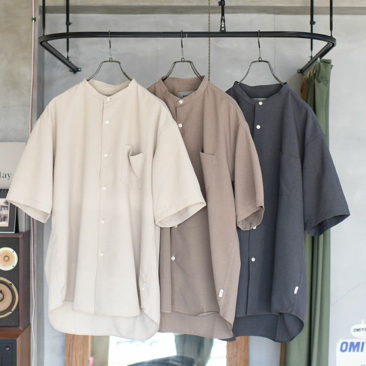 COMFORT S/S BAND SHIRT コンフォートショートスリーブバンドシャツ