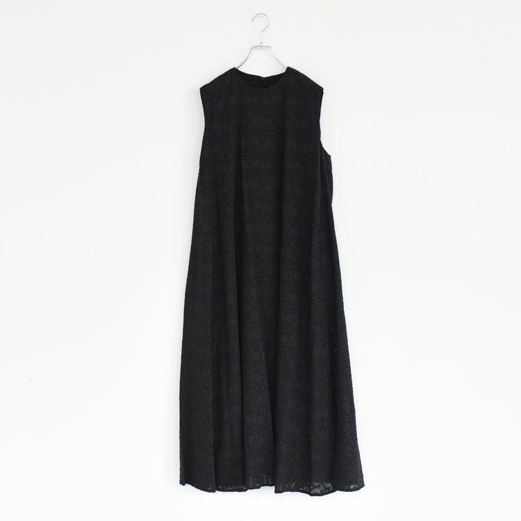 2024✨ミズイロインド ジャガードノースリーブフレアワンピース 総柄 インド綿 SALE 30％OFF】jacquard N/S flare OP ジャガードノースリーブ