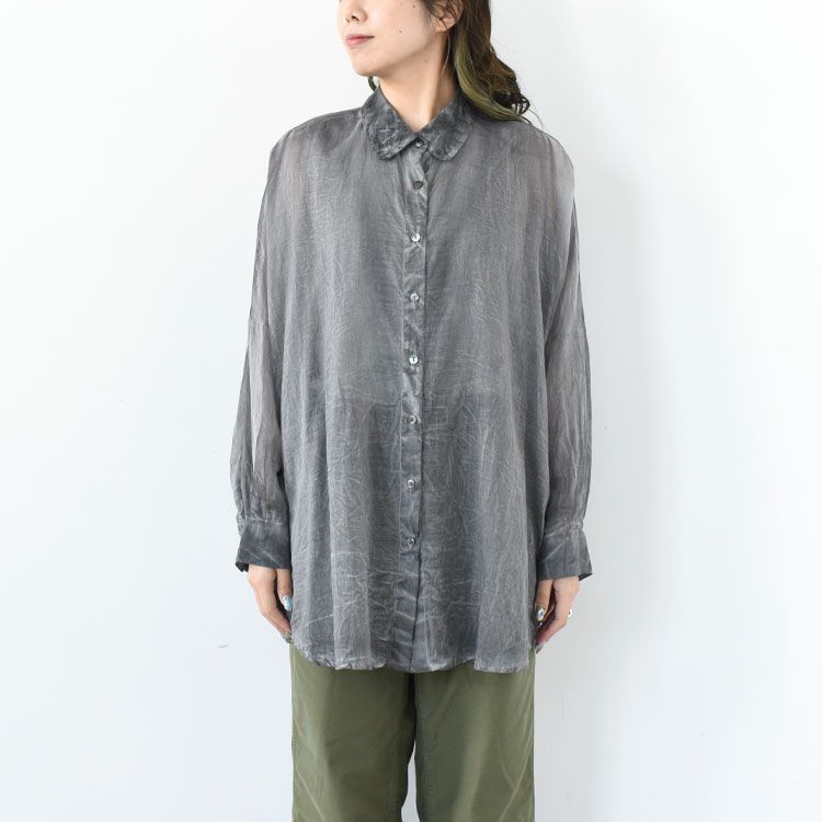 pigmented die wide shirt tunic ピグメントダイワイドシャツチュニック