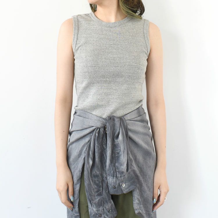 CIRCULAR RIB SLEEVELESS サーキュラーリブスリーブレス