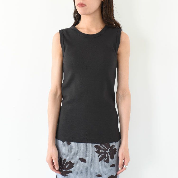 CIRCULAR RIB SLEEVELESS サーキュラーリブスリーブレス