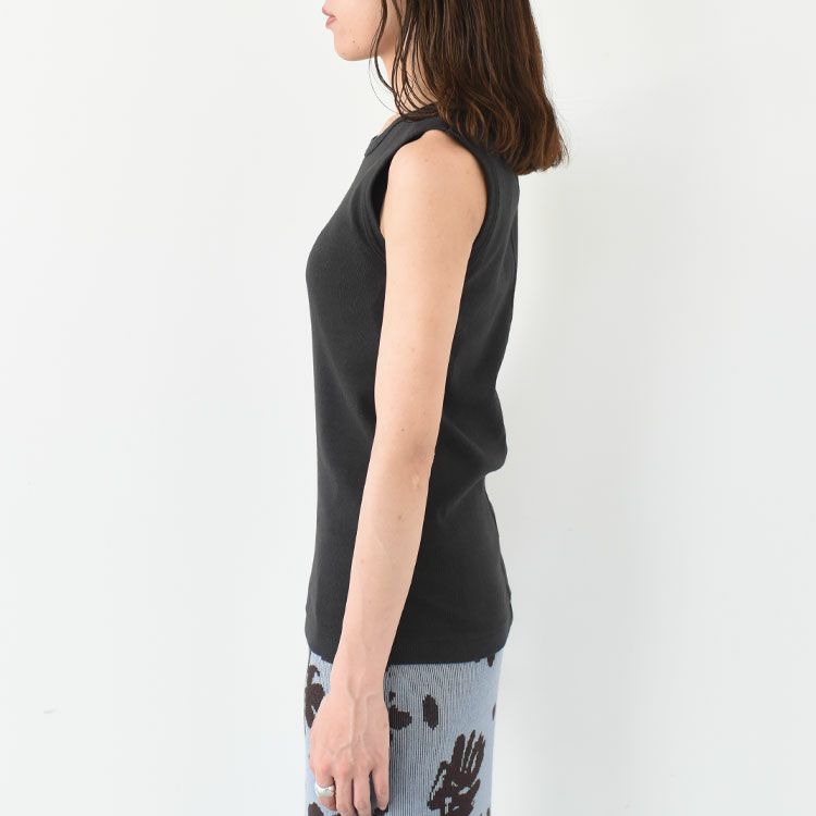 CIRCULAR RIB SLEEVELESS サーキュラーリブスリーブレス