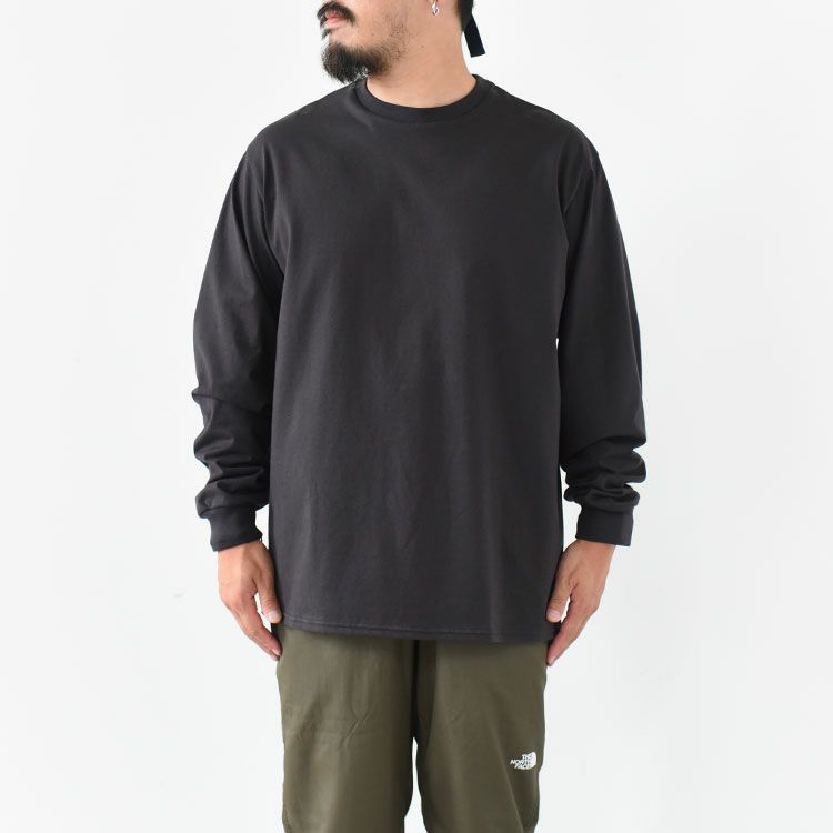 40/2 ORGANIC COTTON KNIT CREW NECK TEE L/S クルーネック長袖Tシャツ