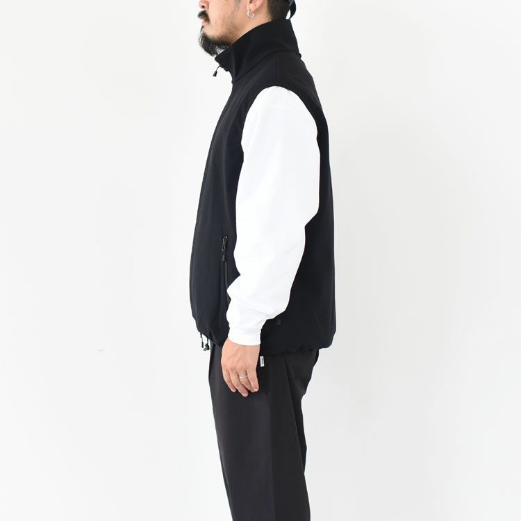 TECH FLEX JERSEY STAND COLLAR VEST テックフレックスジャージースタンドカラーベスト