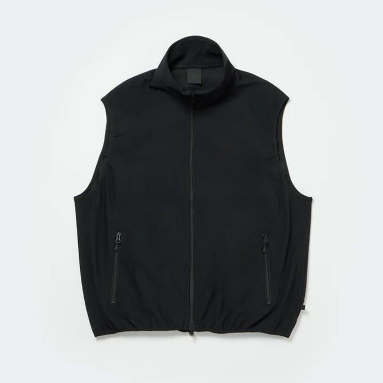 TECH FLEX JERSEY STAND COLLAR VEST テックフレックスジャージースタンドカラーベスト