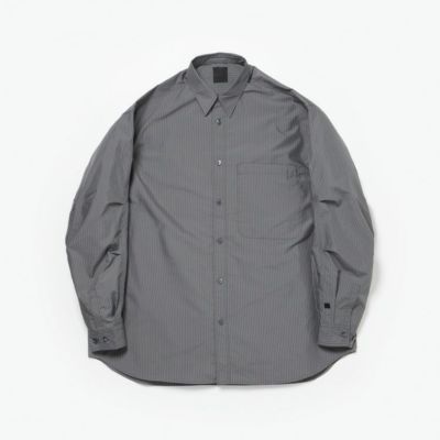 TECH REGULAR COLLAR SHIRT L/S STRIPE テックレギュラーカラーシャツストライプ