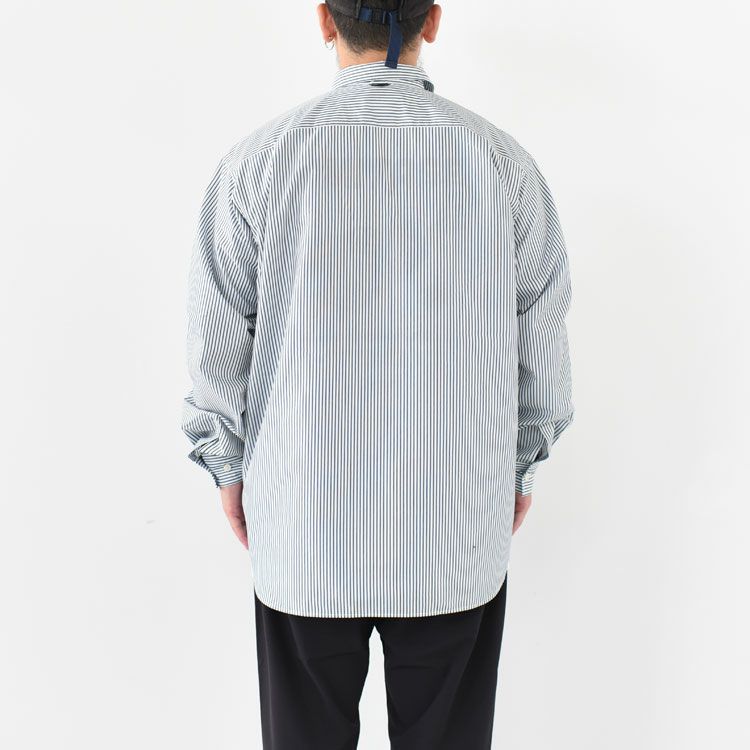 TECH REGULAR COLLAR SHIRT L/S STRIPE テックレギュラーカラーシャツストライプ