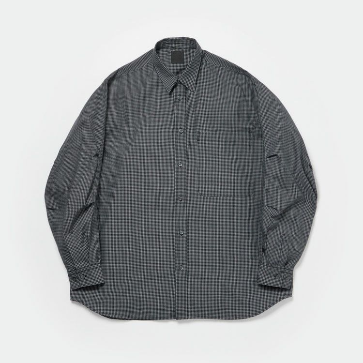 TECH REGULAR COLLAR SHIRT L/S GRAPH PLAID テックレギュラーカラーシャツグラフプレイド