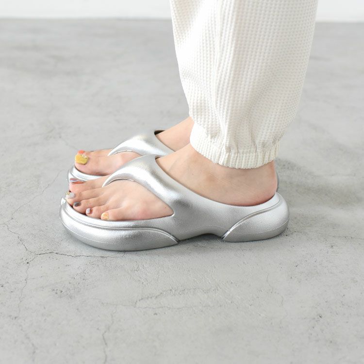 NEW-FLIP-FLOP 厚底タビサンダル シルバー