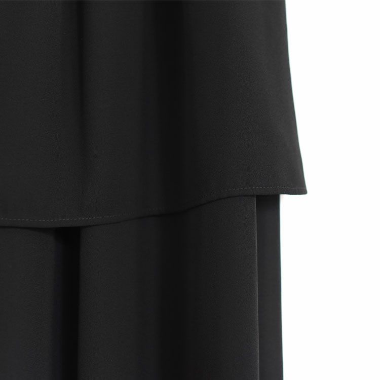 sheer gather double hem skirt シアーギャザーダブルヘムスカート