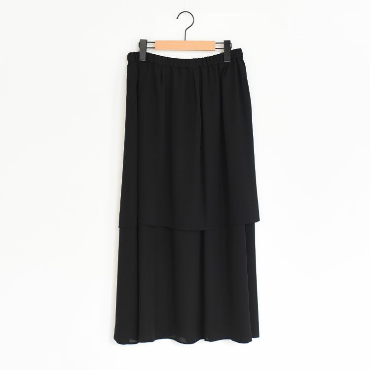 sheer gather double hem skirt シアーギャザーダブルヘムスカート